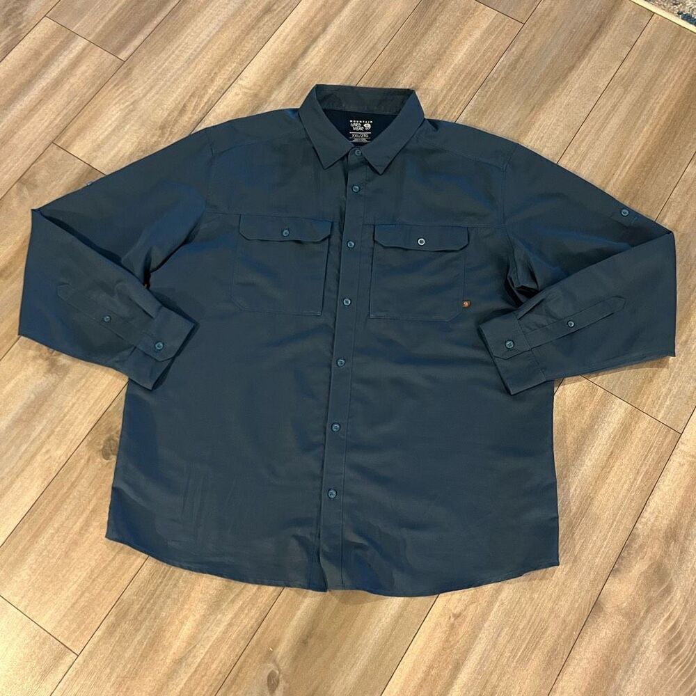 The Mountain‎ Hardwear Blue Athletic Casual Shirt Men 2XL Bin F-33
